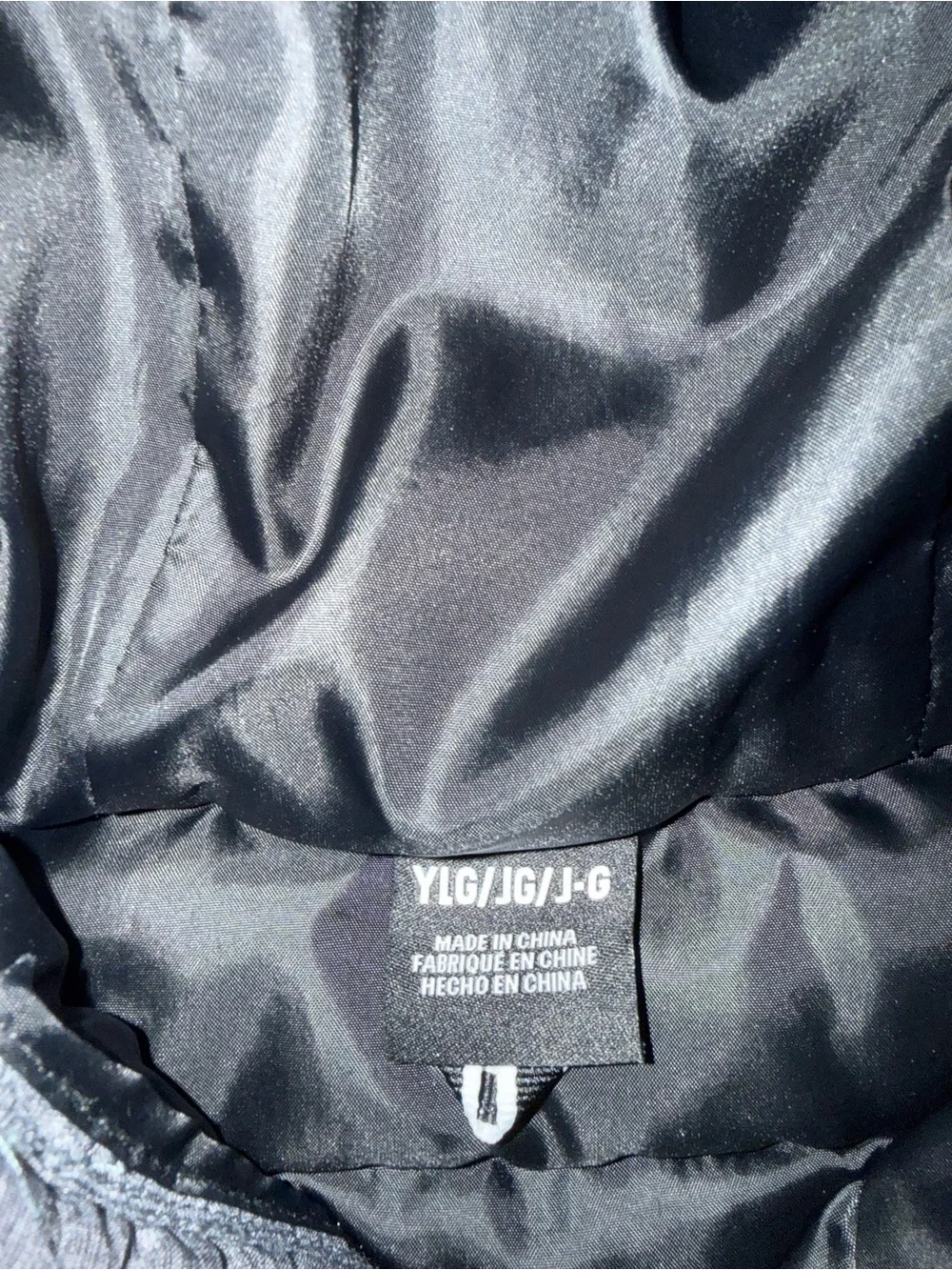 Under Armour Kids' Gray Puffer Jacket with Hood Youth Large